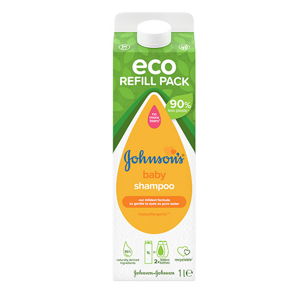 JOHNSON’S® Baby Shampoo Eco Refill Pack 1L