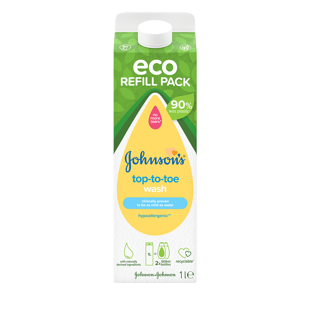 JOHNSON’S® Top-To-Toe Wash Eco Refill Pack 1L